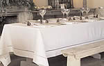 venise white table linen
